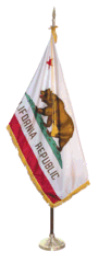 Indoor California Flag Set