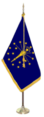 Indoor Indiana Flag Set