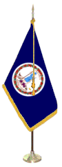 Indoor Virginia Flag Set